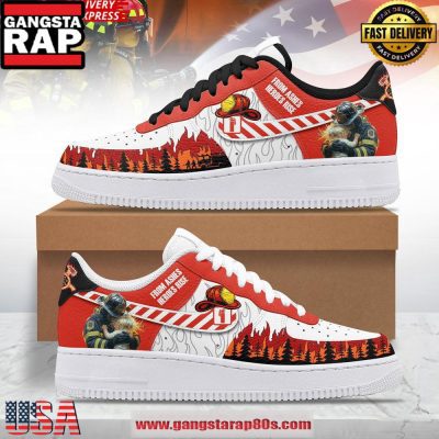 Firefighter Limited Edition Air Force 1 Sneakers Shoes