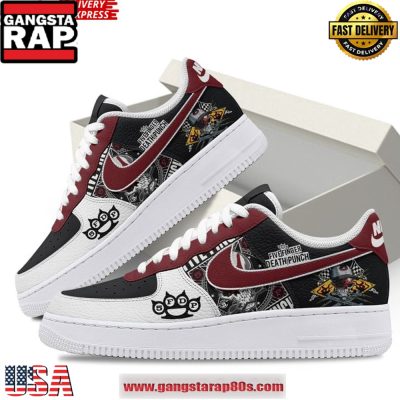 Five Finger Death Punch Limited Edition Air Force 1 Running Sneakers Shoes