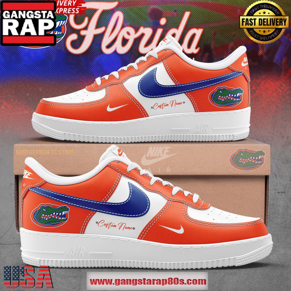 Florida Gators Baseball Limited Edition Custom Air Force 1 Sneakers Shoes Florida Gators Baseball Limited Edition Custom Air Force 1 Sneakers Shoes