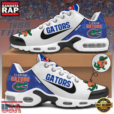 NCAA Custom Name Florida Gators Football Mascot Symbol Air Max Plus Shoes Running Sneakers
