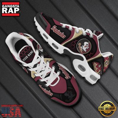 NFL Custom Name Florida State Seminoles Max Plus Shoes - Running Sneakers