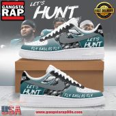 Fly Eagles Fly Let's Hunt Air Force 1 Running Sneakers Shoes