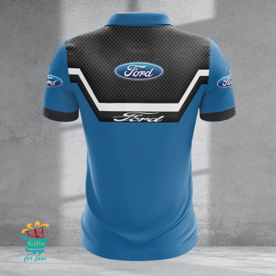 Ford Custom Name New Design Zipper Polo Shirt