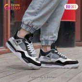 Fox Racing Grey Air Jordan 4 Sneaker