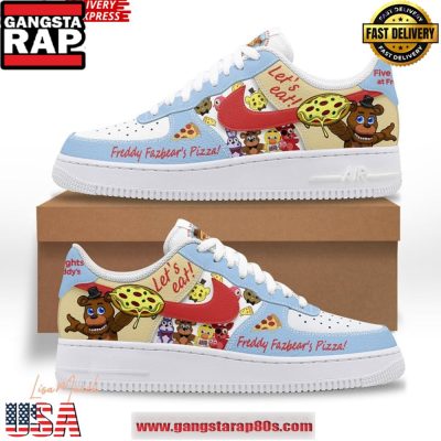 Freddy Fazbear?s Pizza Limited Edition Air Force 1 Running Sneakers Shoes