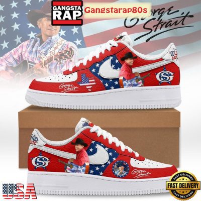 George Strait I Am A Country Music Kind Of Gal Special Edition Air Force 1 Shoes Running Sneakers