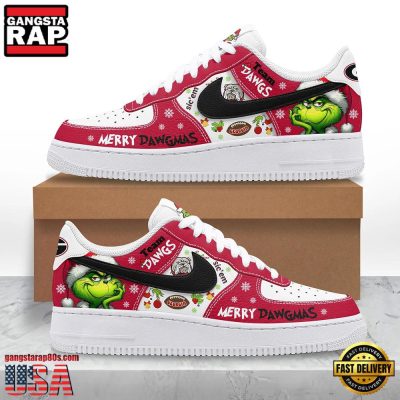 NFL Georgia Bulldogs Team Air Force 1 Shoes Running Sneakers