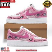 Georgia Bulldogs Tackle Breast Cancer Air Force 1 Running Sneakers Shoes
