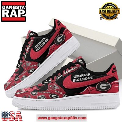 Georgia Bulldogs UGA Limited Edition Air Force 1 Running Sneakers Shoes