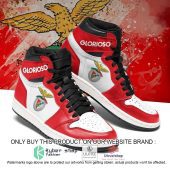 SL Benfica White Red Air Jordan 1 High Sneakers