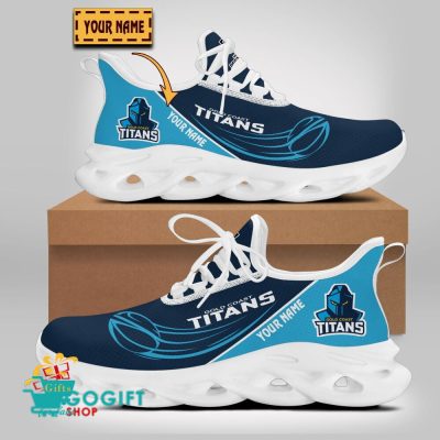 Gold Coast Titans Custom Name New Edition Max Soul Shoes