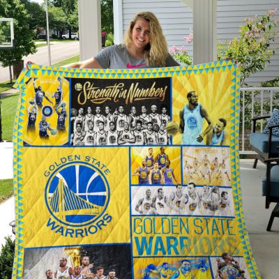 NBA Golden State Warriors Quilt Blanket V6