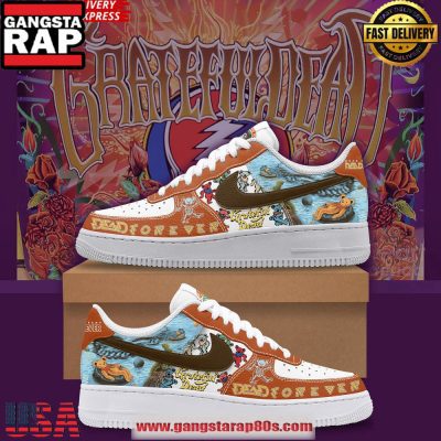Grateful Dead Forever Limited Edition Air Force 1 Running Sneakers Shoes