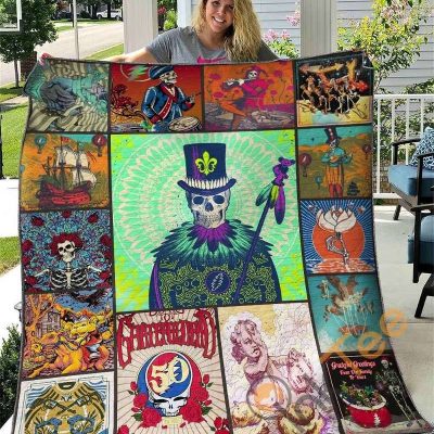 Grateful Dead Rock Quilt Blanket