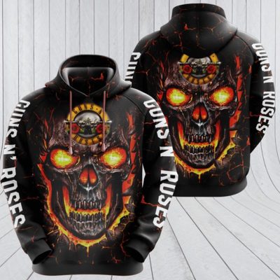 Guns N' Roses Black Skull Pullover Hoodie