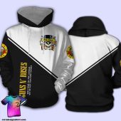 Guns N' Roses Black White Pullover Hoodie