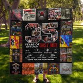 Guns N' Roses 35th Anniversary Quilt Blanket V2