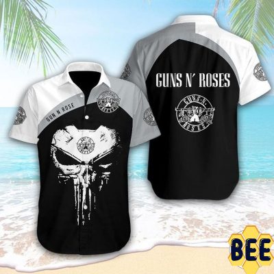 Guns N' Roses Punisher Skull Trending Hawaiian Shirt
