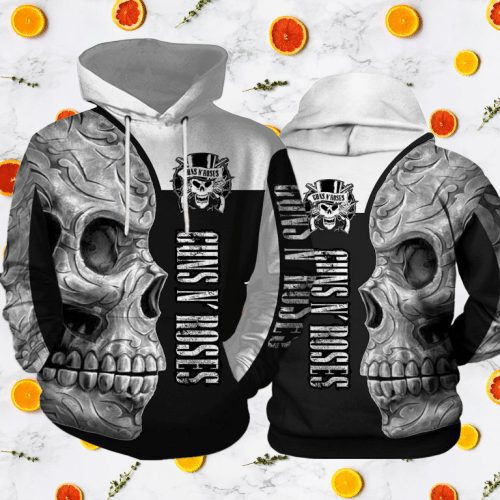 Guns N' Roses Skull Pullover Hoodie Guns N' Roses Skull Pullover Hoodie