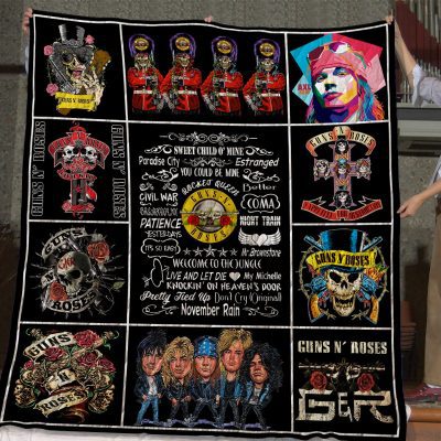 Guns N' Roses Sweet Child O' Mine Quilt Blanket