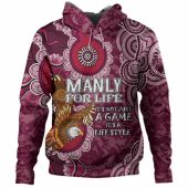 Manly Warringah Sea Eagles Hoodie - Manly For Life Hoodie