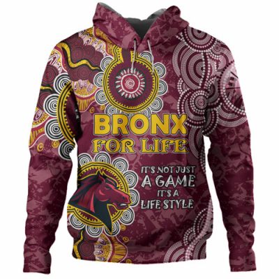 Australia Broncos Custom Hoodie - It's not Just a Game, it's a Life Style Hoodie