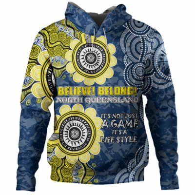 North Queensland Cowboys Custom Hoodie - Believe! Belong! Hoodie