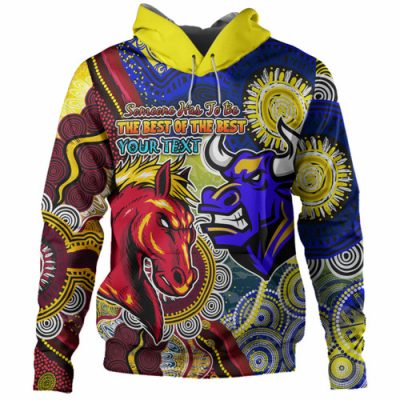 Brisbane Broncos Vs North Queensland Cowboys Custom Hoodie - The Best of The Best Hoodie