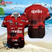 Aprilia Racing MotoGP Coconut Tree Hawaiian Shirt