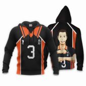 HAIKYU Asahi Azumane Black Pullover Hoodie