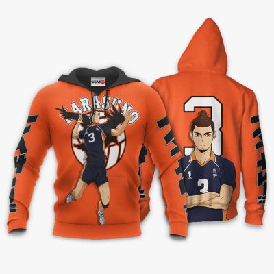 HAIKYU Asahi Azumane Number 3 Pullover Hoodie