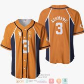 HAIKYU Asahi Azumane Orange Baseball Jersey
