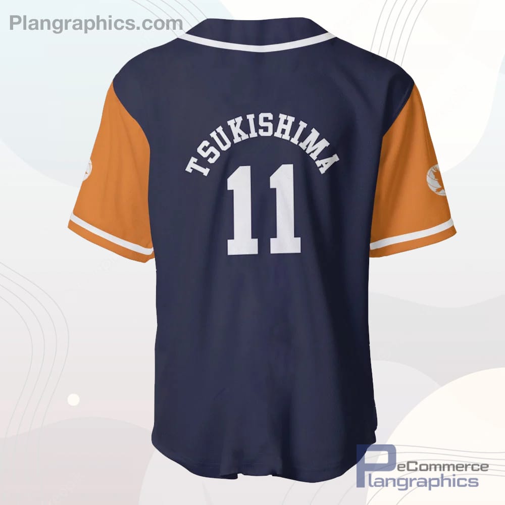 HAIKYU Kei Tsukishima Number 11 Baseball Jersey HAIKYU Kei Tsukishima Number 11 Baseball Jersey