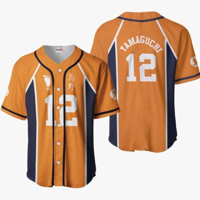 HAIKYU Tadashi Yamaguchi Orange Baseball Jersey