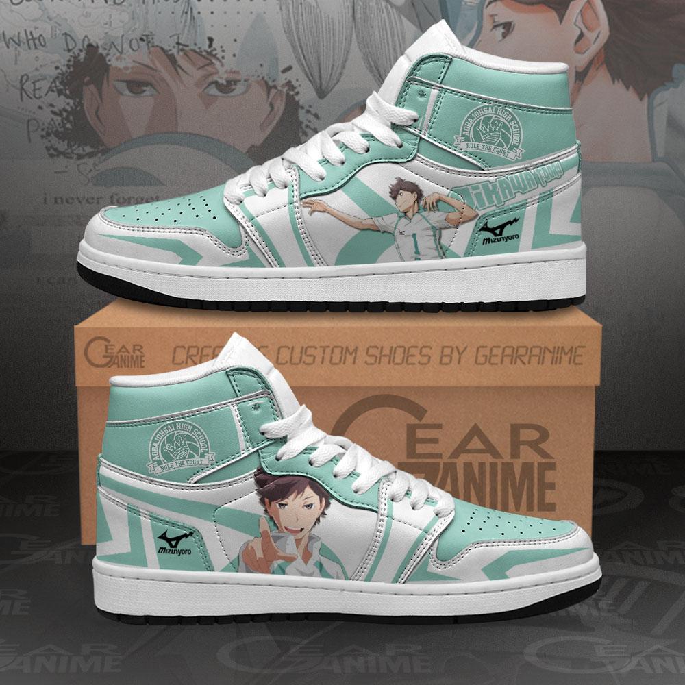 HAIKYU Toru Oikawa Anime Air Jordan 1 High Sneakers HAIKYU Toru Oikawa Anime Air Jordan 1 High Sneakers