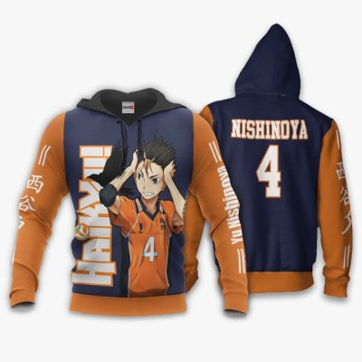 HAIKYU Yu Nishinoya Number 4 Pullover Hoodie