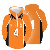 HAIKYU Yu Nishinoya Orange Pullover Hoodie