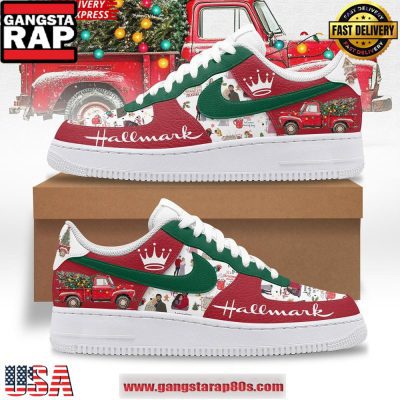 Hallmark Merry Christmas Air Force 1 Sneakers Shoes