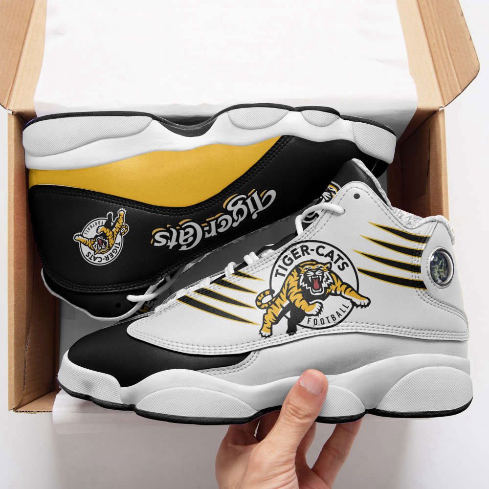Hamilton Tiger-Cats Air Jordan 13 Sneakers, Best Gift For Men And Women Hamilton Tiger-Cats Air Jordan 13 Sneakers, Best Gift For Men And Women