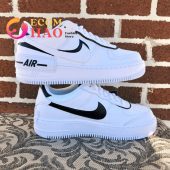 Hand Painted Women's Custom Air Force 1 Black And White Out Of The World - demo10