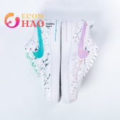 Handpainted Gradient Color Splatter Custom Air Force 1 Super Sober - demo10