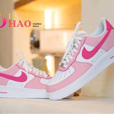 HandPainted Pink Custom Air Force 1