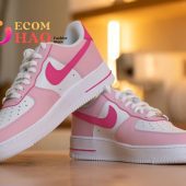 Handpainted Pink Custom Air Force 1 Trending Picture Dear - demo10