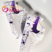 Handpainted Purple Drip Custompersonalized Air Force 1 Ah! It Is Marvellous - demo10