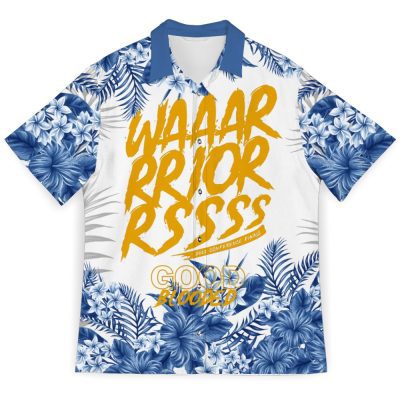 NBA Golden State Warriors Floral Hawaiian Shirt