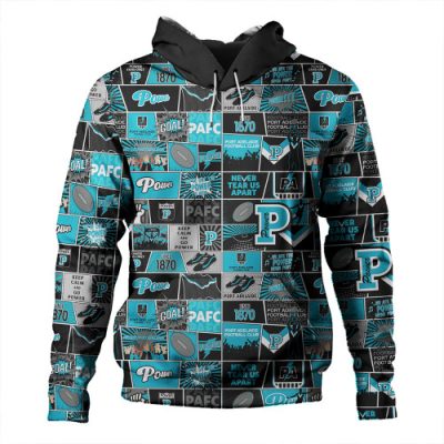 Port Adelaide Hoodie Legacy Of The Pride Comic Style