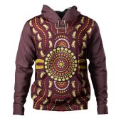Australia Aboriginal Inspired Hoodie - Aboriginal Footprint Art Hoodie
