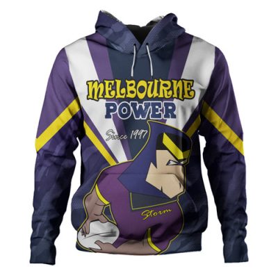 Melbourne Storm Custom Hoodie- Melbourne Storm Supporter Hoodie