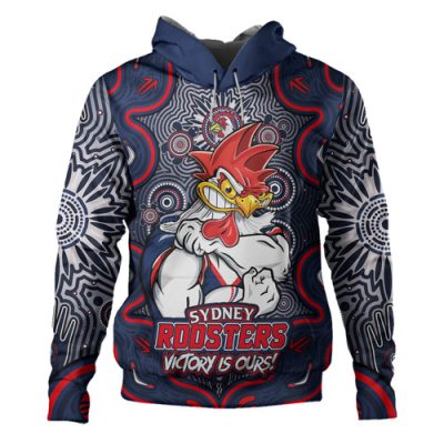 Sydney Roosters Hoodie Aboriginal Pattern Inspired Victory Is Ours