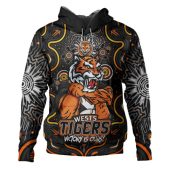 Wests Tigers Hoodie Aboriginal Pattern Inspired Victory Is Ours